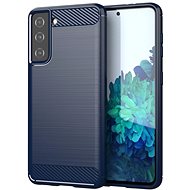 Carbon Case Flexible silikonový kryt na Samsung Galaxy S21 FE, modrý - Phone Cover