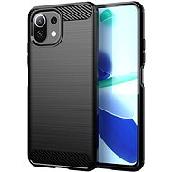 Carbon Case Flexible silikonový kryt na Xiaomi Mi 11 Lite 5G, černý - Phone Cover