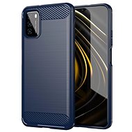 Carbon Case Flexible silikonový kryt na Xiaomi Poco M3 / Redmi 9T, modrý - Phone Cover