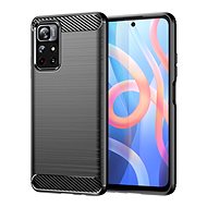 Carbon Case Flexible silikonový kryt na Xiaomi Poco M4 Pro 5G, černý - Phone Cover