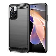 Carbon Case Flexible silikonový kryt na Xiaomi Poco X4 NFC, černý - Phone Cover