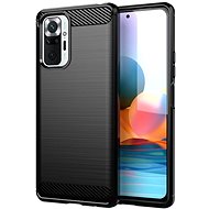 Carbon Case Flexible silikonový kryt na Xiaomi Redmi Note 10 Pro, černý - Phone Cover