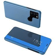 Clear View knížkové pouzdro na Samsung Galaxy A12 / M12, modré - Phone Case