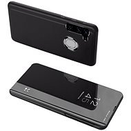 Clear View knižkové puzdro na Samsung Galaxy A21s, čierne - Puzdro na mobil