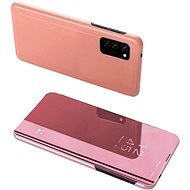 Clear View knížkové pouzdro na Samsung Galaxy A72, růžové - Phone Case