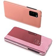Clear View knížkové pouzdro na Samsung Galaxy Note 20, růžové - Phone Case