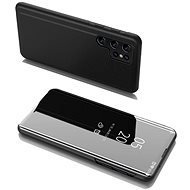 Clear View knížkové pouzdro na Samsung Galaxy S22 Ultra, černé - Phone Case