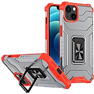 Crystal Ring plastový kryt na iPhone 13 mini, červený - Phone Cover