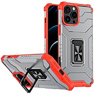 Crystal Ring plastový kryt na iPhone 13 Pro Max, červený - Phone Cover