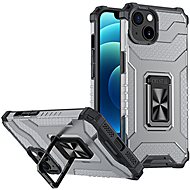 Crystal Ring plastový kryt na iPhone 13, černý - Phone Cover