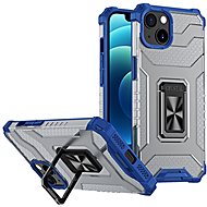 Crystal Ring plastový kryt na iPhone 13, modrý - Phone Cover