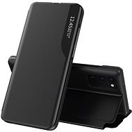 Eco Leather View knížkové pouzdro na Samsung Galaxy A12 / M12, černé - Phone Case