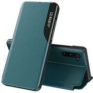 Eco Leather View knížkové pouzdro na Samsung Galaxy Note 10, zelené - Phone Case