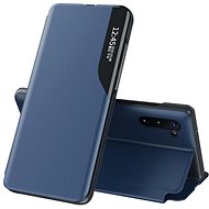 Eco Leather View knížkové pouzdro na Samsung Galaxy Note 20 Ultra, modré - Phone Case