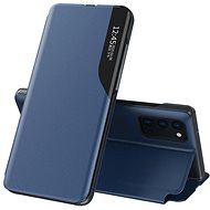 Eco Leather View knížkové pouzdro na Samsung Galaxy S20 FE 5G, modré - Phone Case