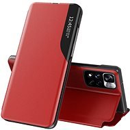 Eco Leather View knížkové pouzdro na Xiaomi Redmi Note 11 Pro 4G/5G, červené - Phone Case