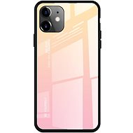 Gradient Glass plastové pouzdro na iPhone 11, růžové - Phone Case