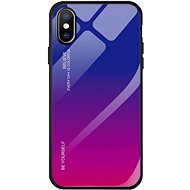 Gradient Glass plastový kryt na iPhone 7/8 Plus, růžový/fialový - Phone Cover