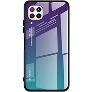 Gradient Glass plastový kryt na Samsung Galaxy A51, modrý/fialový - Phone Cover