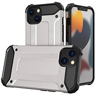 Hybrid Armor plastový kryt na iPhone 13 mini, stříbrný - Phone Cover