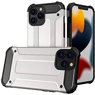 Hybrid Armor plastový kryt na iPhone 13 Pro Max, stříbrný - Phone Cover