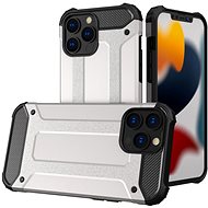 Hybrid Armor plastový kryt na iPhone 13 Pro, stříbrný - Phone Cover