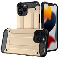 Hybrid Armor plastový kryt na iPhone 13 Pro, zlatý - Phone Cover