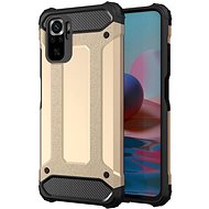 Hybrid Armor plastový kryt na Xiaomi Redmi Note 10 Pro, zlatý - Phone Cover