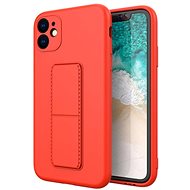 Kickstand silikonový kryt na iPhone 11 Pro, červený - Phone Cover