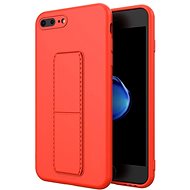 Kickstand silikonový kryt na iPhone 7 / 8 Plus, červený - Phone Cover
