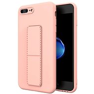 Kickstand silikonový kryt na iPhone 7 / 8 Plus, růžový - Phone Cover