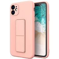 Kickstand silikónový kryt na iPhone 7/8/SE 2020, ružový - Kryt na mobil