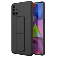 Kickstand silikonový kryt na Samsung Galaxy Note 20 Ultra, černý - Phone Cover