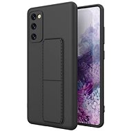 Kickstand silikonový kryt na Samsung Galaxy S20 FE 5G, černý - Phone Cover