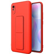 Kickstand silikonový kryt na Xiaomi Note 9 Pro / Note 9S, červený - Phone Cover