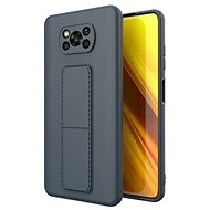 Kickstand silikonový kryt na Xiaomi Poco X3 / X3 Pro, modrý - Phone Cover