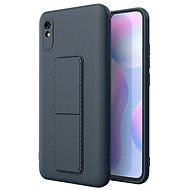 Kickstand silikonový kryt na Xiaomi Redmi 9A, modrý - Phone Cover