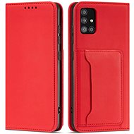 Magnet Card book leather case for Xiaomi Redmi Note 11 Pro 4G/5G, red - Phone Case