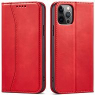 Magnet Fancy knížkové kožené pouzdro na iPhone 12 Pro Max, červené - Phone Case