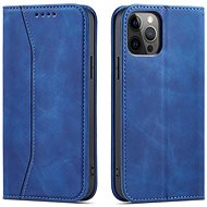 Magnet Fancy book leather case for iPhone 12 Pro, blue - Phone Case