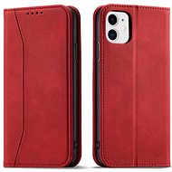 Magnet Fancy knížkové kožené pouzdro na iPhone 12, červené - Phone Case