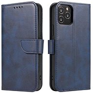 Magnet knížkové kožené pouzdro na iPhone 11, modré - Phone Case