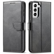 Magnet book case for Samsung Galaxy S21 FE, black - Phone Case