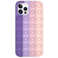 Pop It silikonový kryt na iPhone 11 Pro, fialový/růžový - Phone Cover
