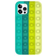 Pop It silikonový kryt na iPhone 11 Pro, zelený/žlutý - Phone Cover