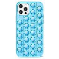 Pop It silikonový kryt na iPhone 12 / 12 Pro, modrý - Phone Cover