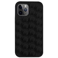 Pop It silikonový kryt na iPhone 12 Pro Max, černý - Phone Cover