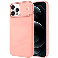 Privacy Lens silikonový kryt na iPhone 12 Pro Max, oranžový - Phone Cover
