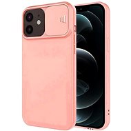 Privacy Lens silikonový kryt na iPhone 13 mini, oranžový - Phone Cover