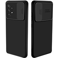 Privacy Lens silikonový kryt na Samsung Galaxy A72, černý - Phone Cover